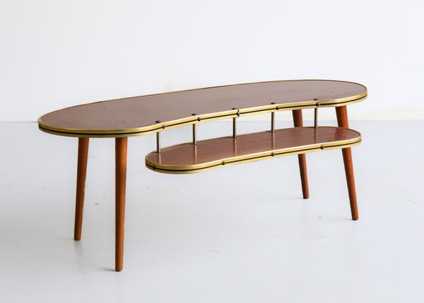 Bean Shape Two Tier Coffee Table