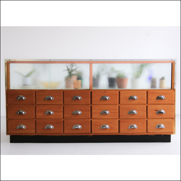 Vintage 18 Drawer Haberdashery Cabinet