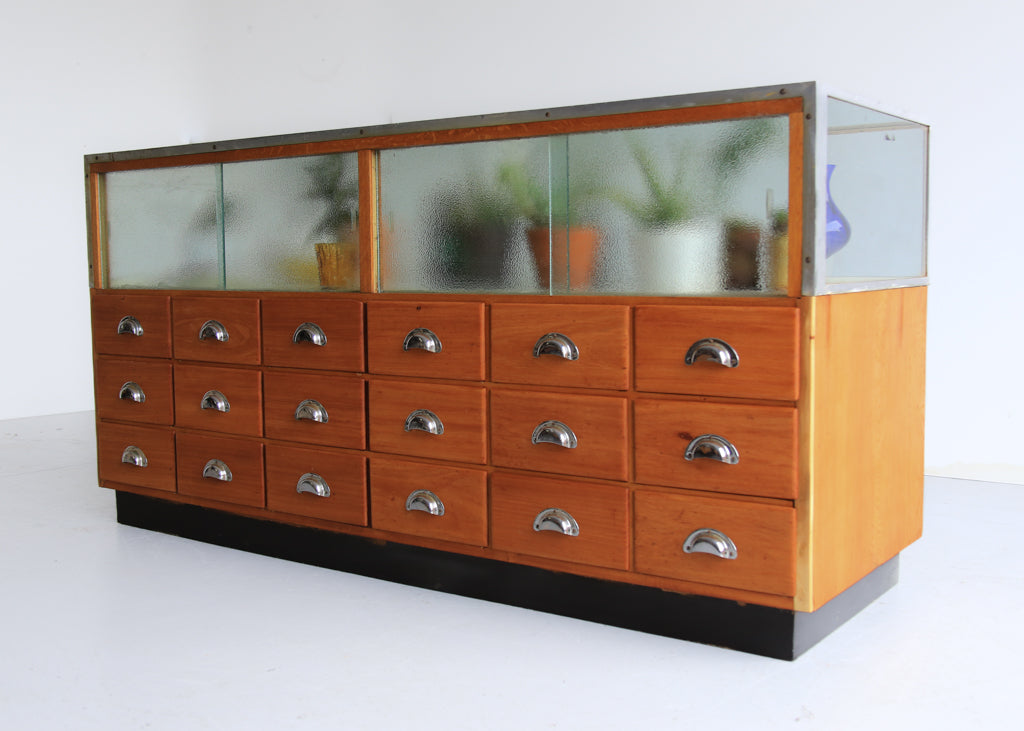 Vintage 18 Drawer Haberdashery Cabinet