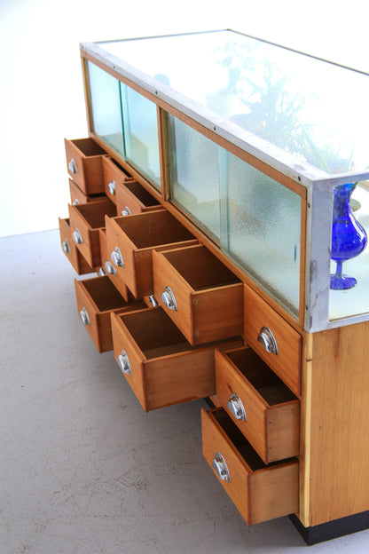 Vintage 18 Drawer Haberdashery Cabinet