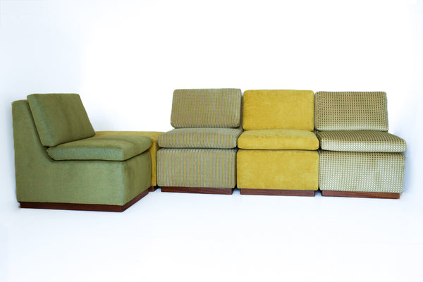 Modular Lemon and Lime Corner Sofa