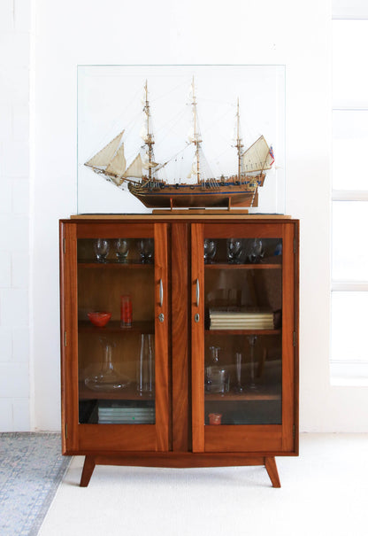 Vintage Sapele Bookcase