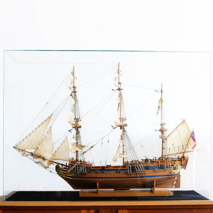 Tall Ship Model in a Glass Case