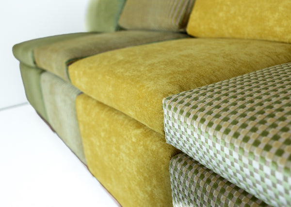 Modular Lemon and Lime Corner Sofa