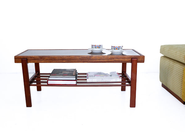 Glass Top Zim Teak Coffee Table