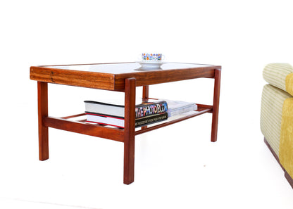 Glass Top Zim Teak Coffee Table