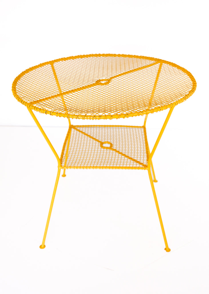 Yellow Vintage Patio Set - three pieces