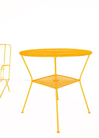 Yellow Vintage Patio Set - three pieces