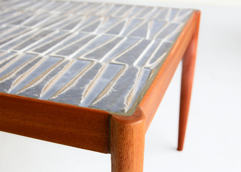 Repurposed Tile Top Side Table