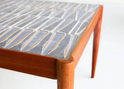 Repurposed Tile Top Side Table