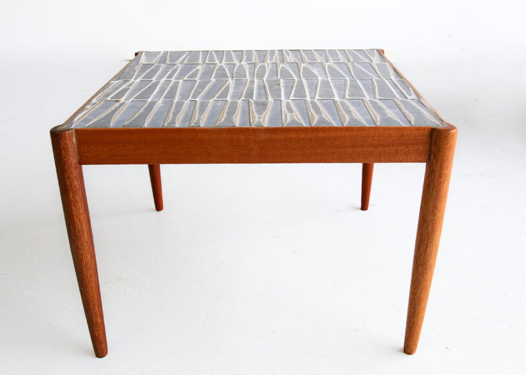 Repurposed Tile Top Side Table
