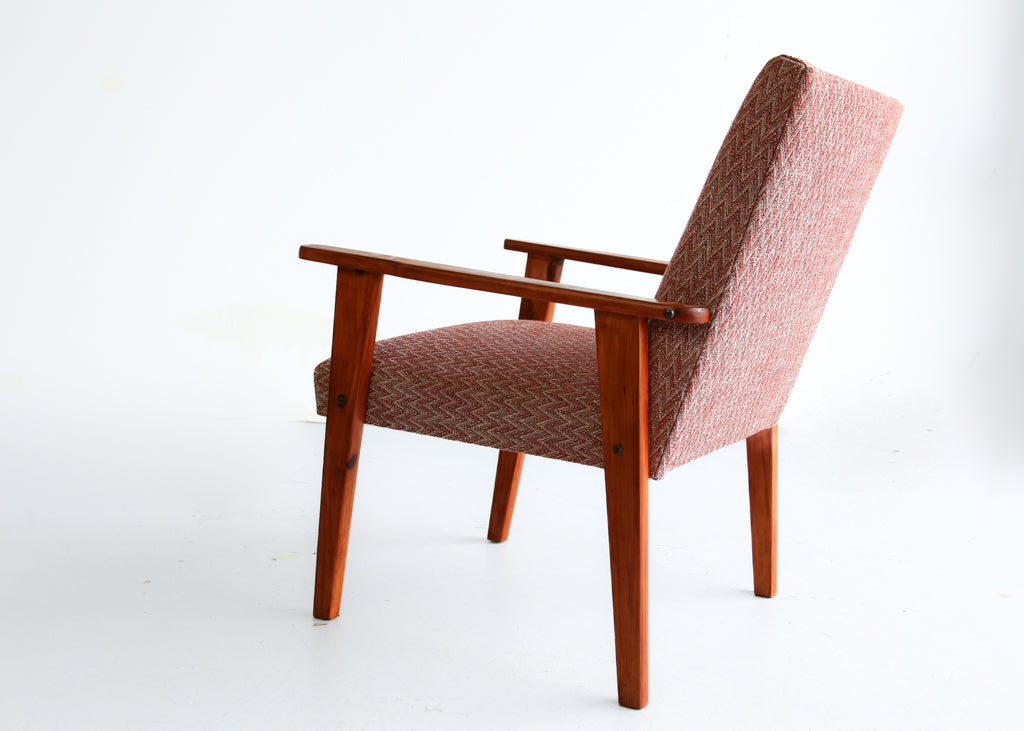 Vintage Modern Show Wood Armchair