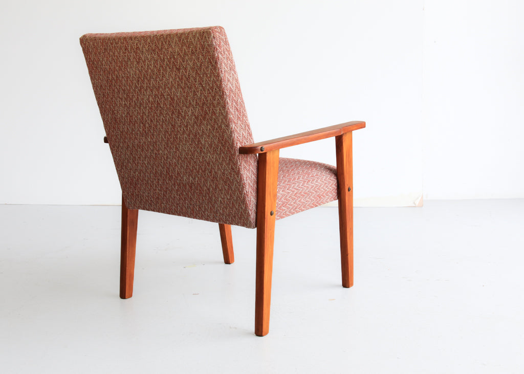 Vintage Modern Show Wood Armchair