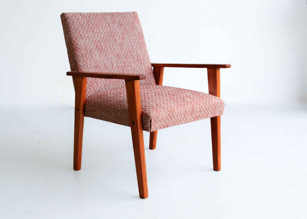 Vintage Modern Show Wood Armchair