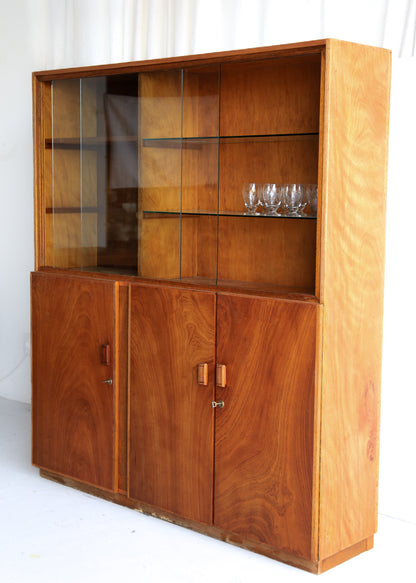 Large Vintage Display or Kitchen Cabinet