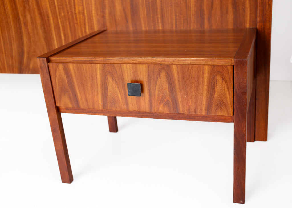Queen Size Mid Century Headboard with Pedestals