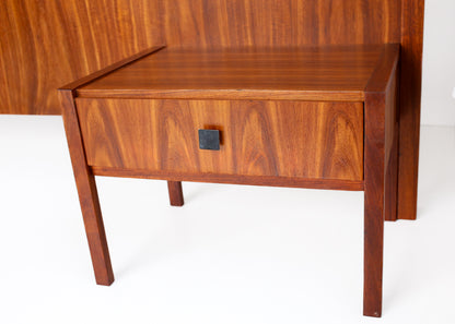 Queen Size Mid Century Headboard with Pedestals