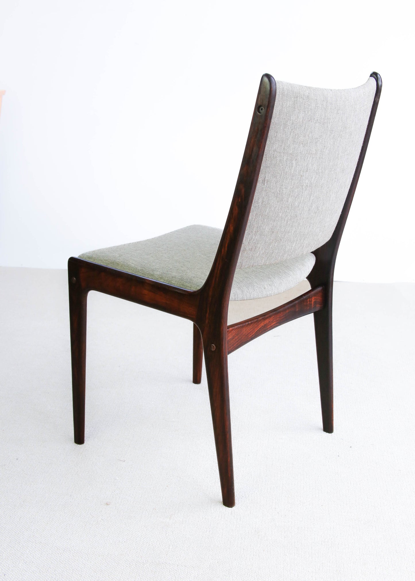 Set of Five Rosewood Dining Chairs by Johannes Andersen for Uldum Møbler (Denmark)