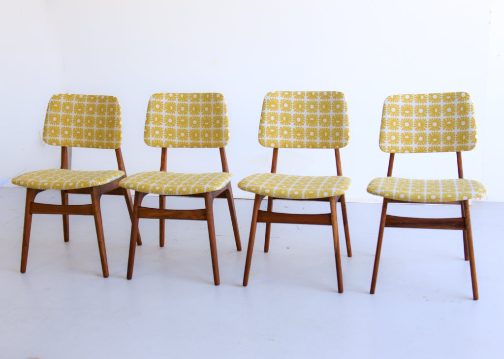 Four Vintage Modern Dining Chairs