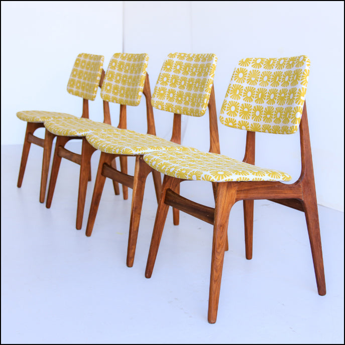 Four Vintage Modern Dining Chairs