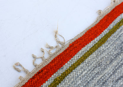 Vintage Polish Hand-woven Tapestry Rug