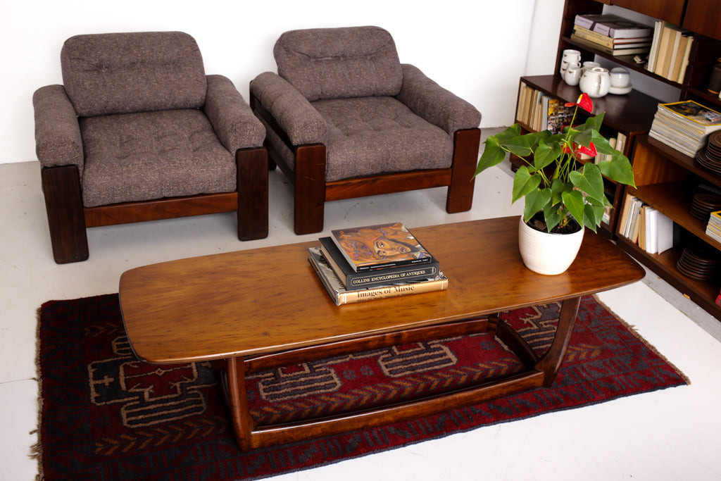 A Pair of Brutalist Armchairs