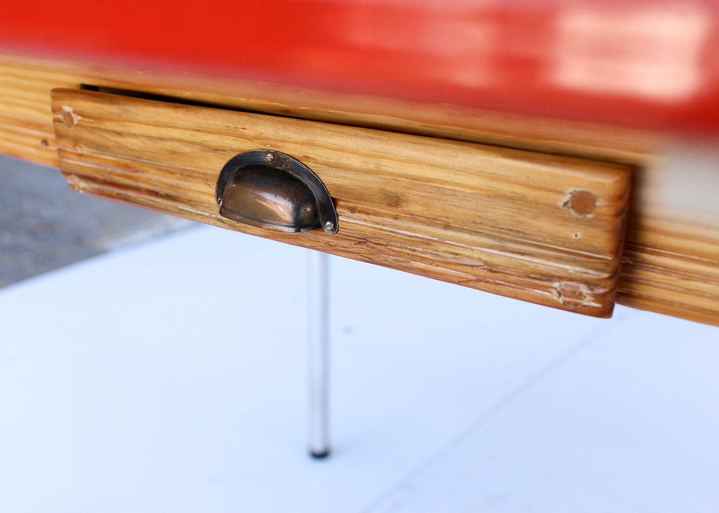 Extendable Enamel Top Kitchen Table
