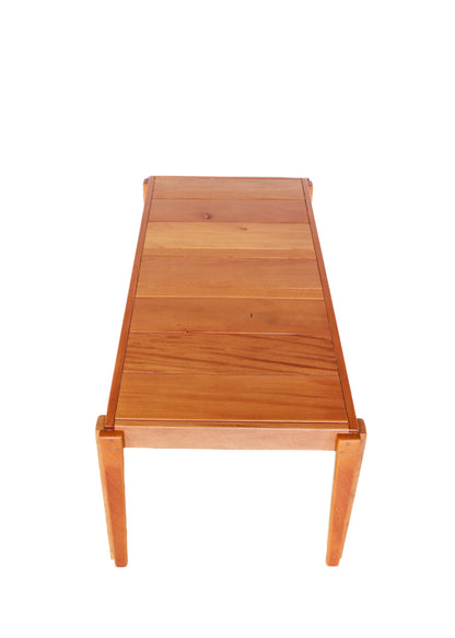 Balau Coffee Table with a Slatted Top