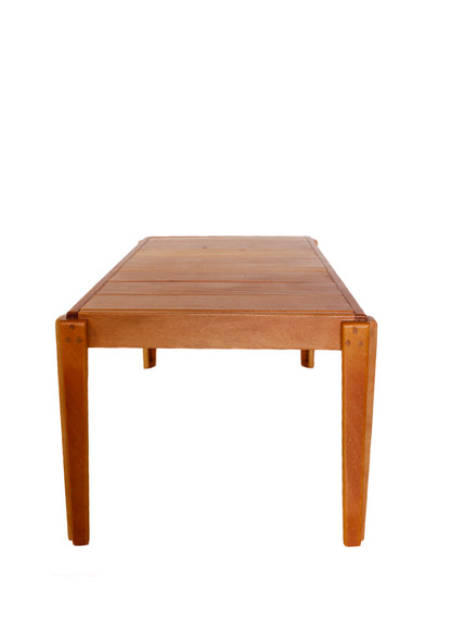 Balau Coffee Table with a Slatted Top