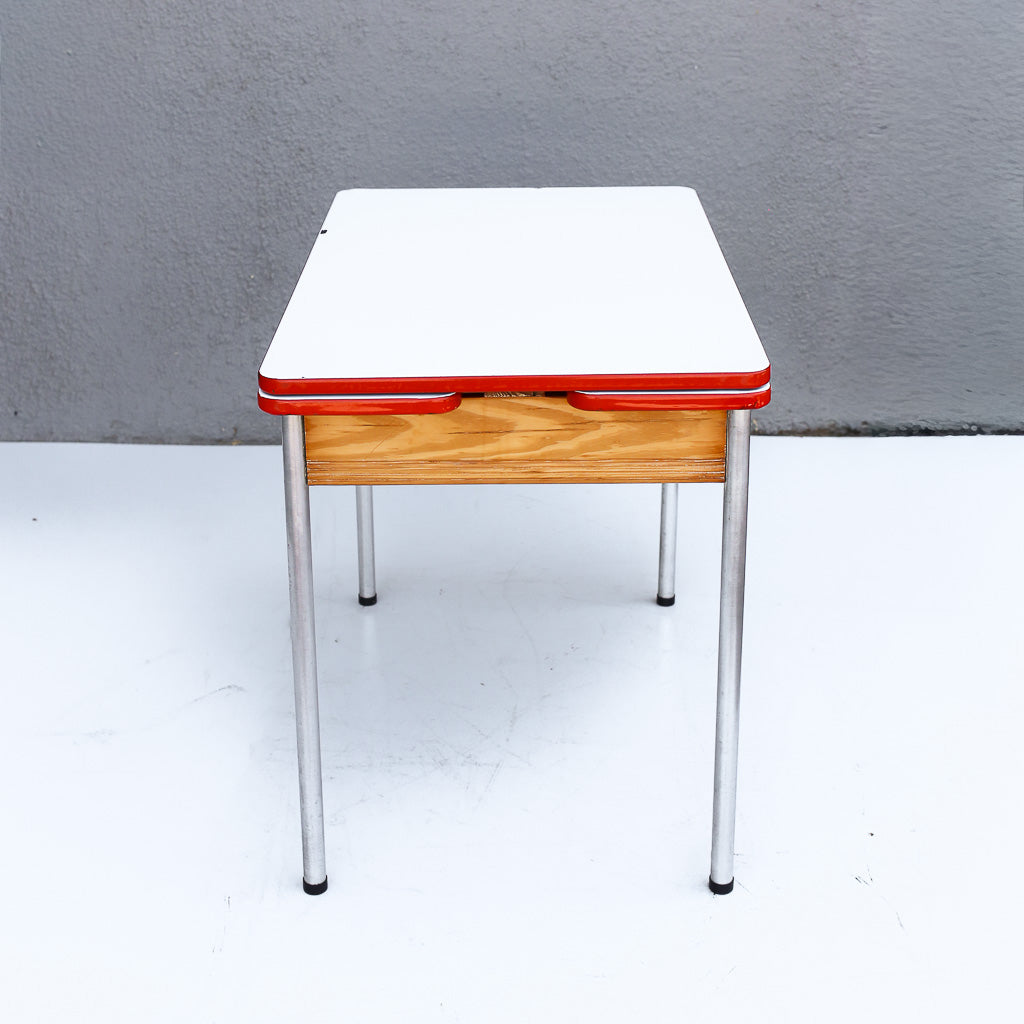 Extendable Enamel Top Kitchen Table
