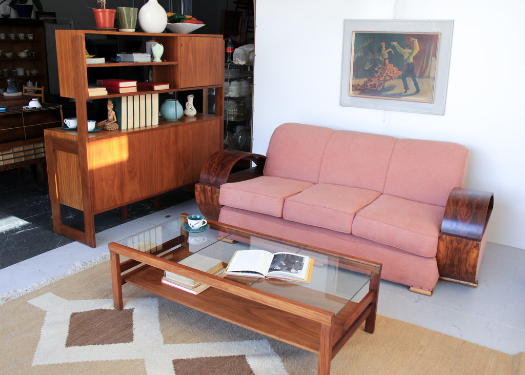 DS Vorster Glass and Kiaat Coffee Table