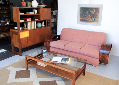 DS Vorster Glass and Kiaat Coffee Table