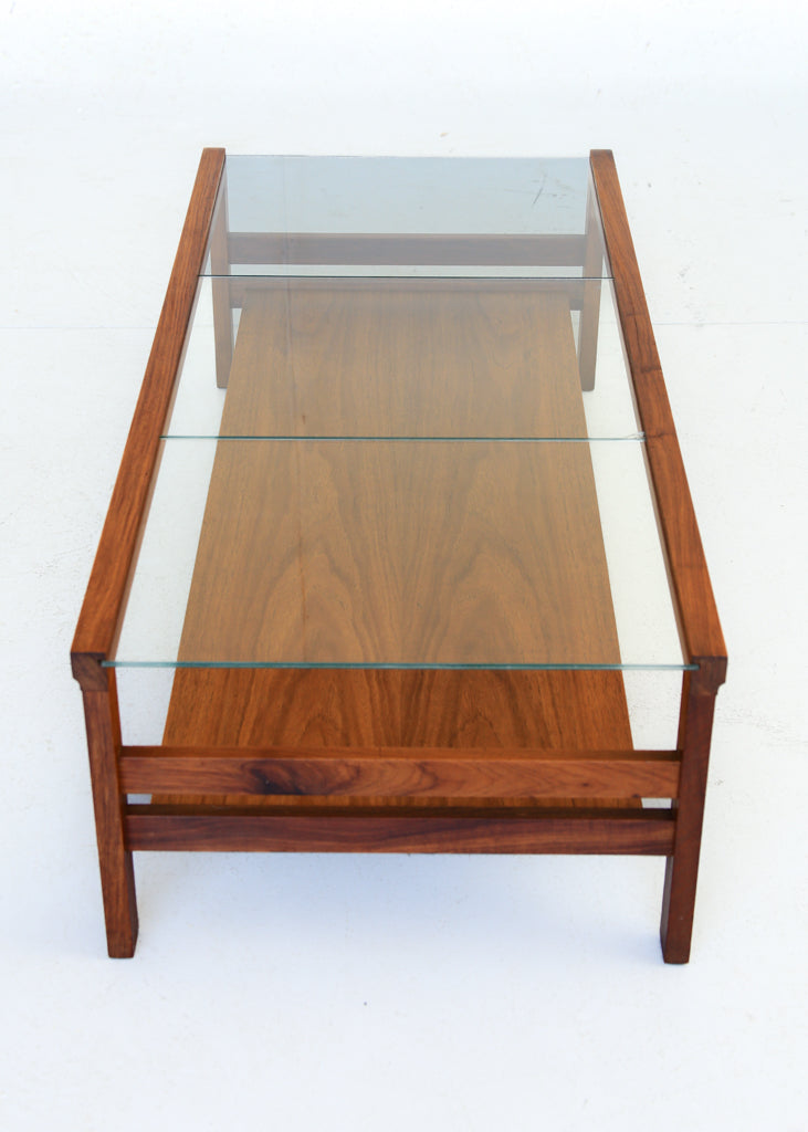 DS Vorster Glass and Kiaat Coffee Table