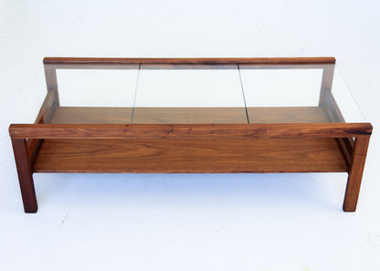 DS Vorster Glass and Kiaat Coffee Table