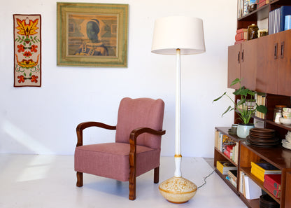 Mid-century Chalkware Floor Lamp
