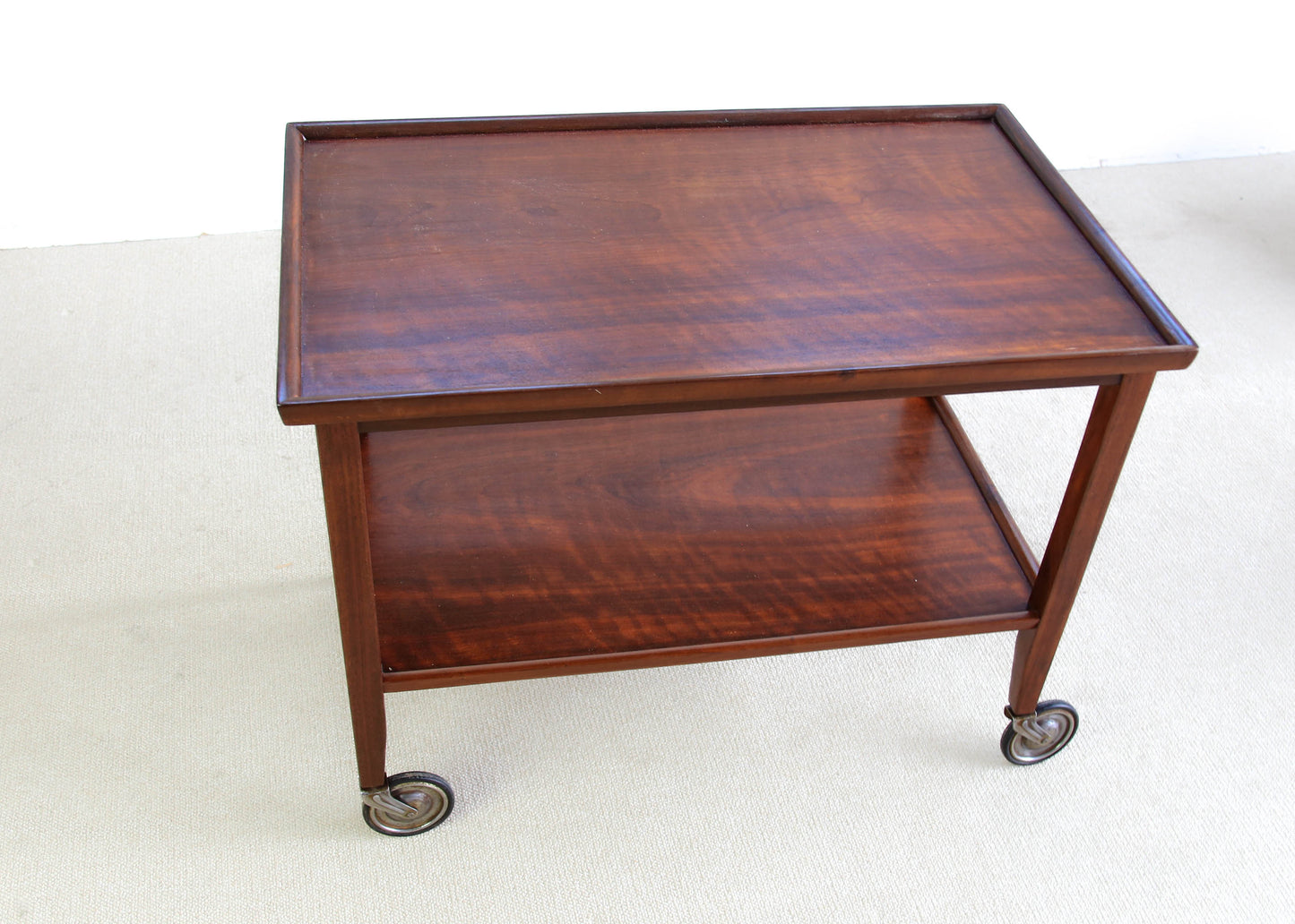 Vintage Imbuia Trolley