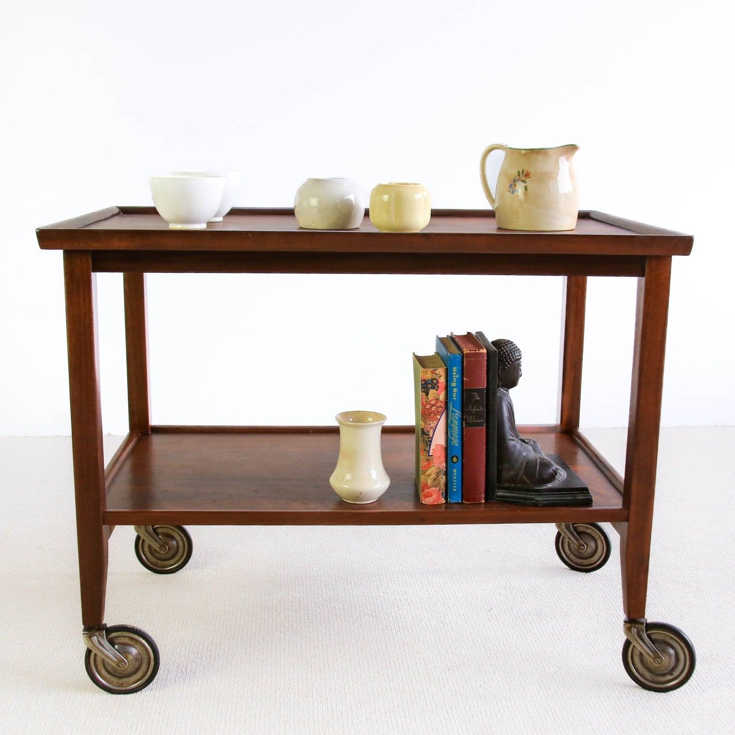 Vintage Imbuia Trolley