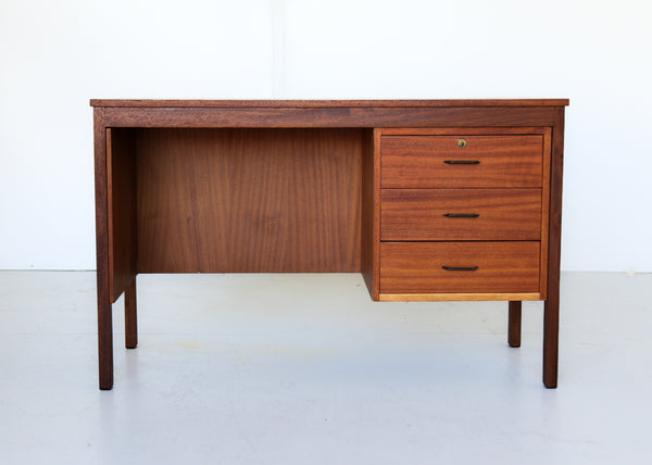 Vintage Modern Desk in Sapele