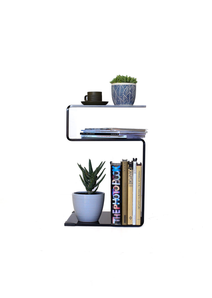 Thick Glass S-shape Coffee or Side Table