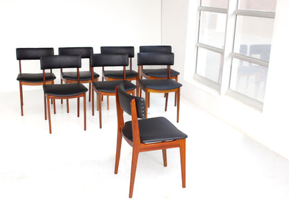 Set of Eight Frystark Dining Chairs