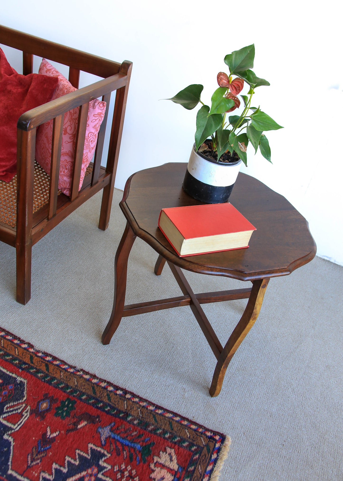 Solid Imbuia Lamp Table