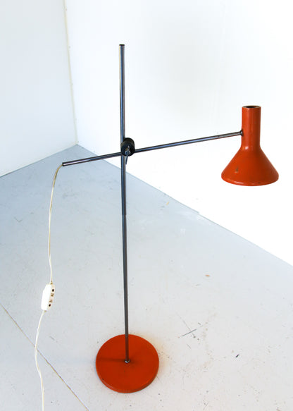 Orange 1970's Anglepoise Floor Lamp