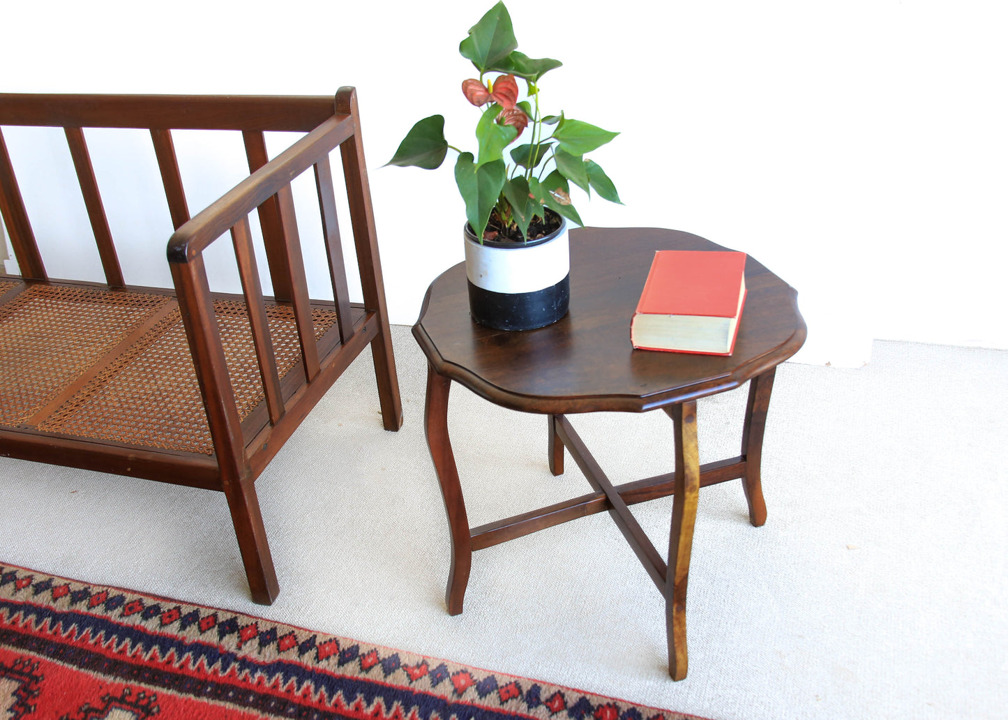 Solid Imbuia Lamp Table