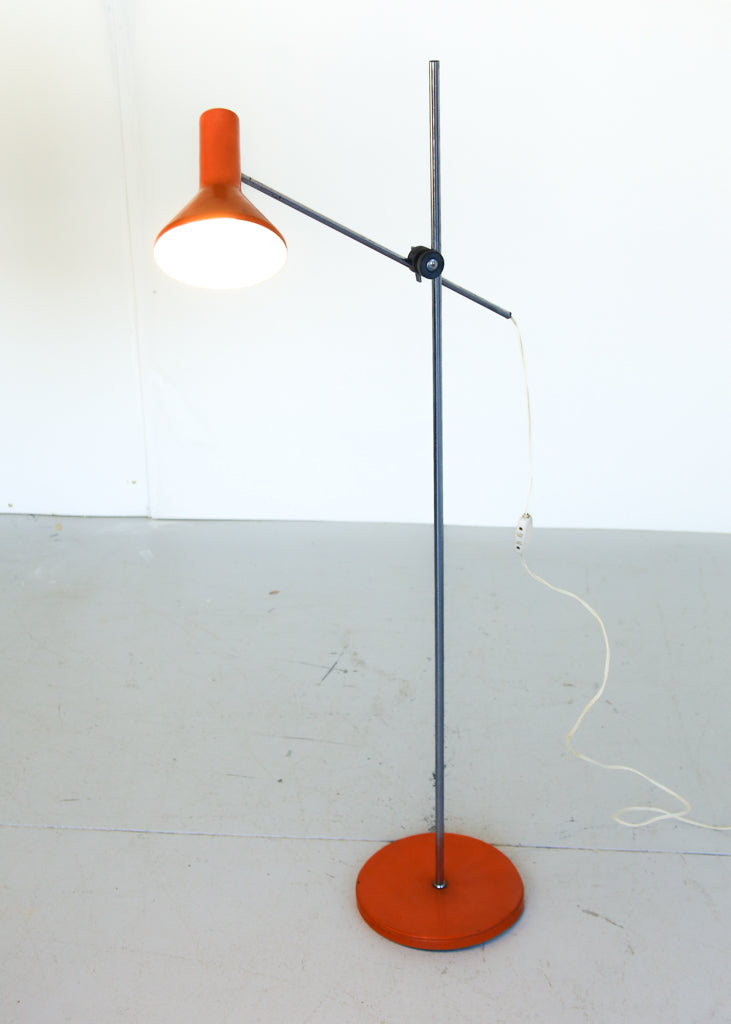 Orange 1970's Anglepoise Floor Lamp