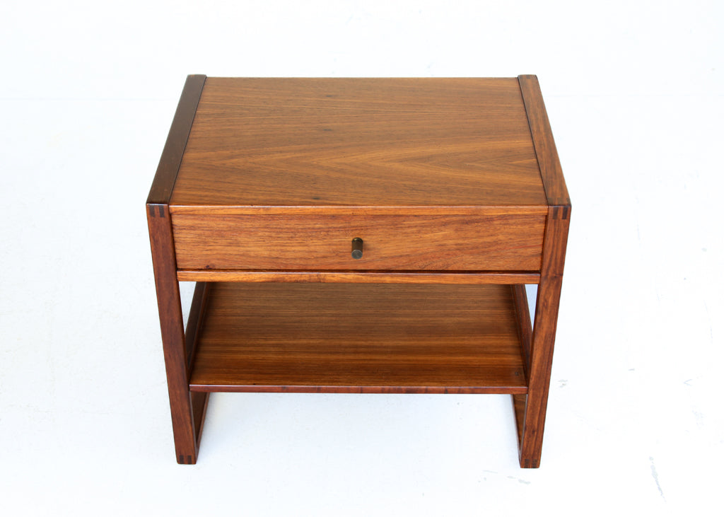 A Pair of Solid Kiaat Bedside Cabinets by DS Vorster