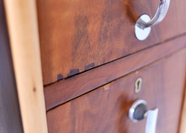 A Pair of Late Art Deco Bedside Cabinets