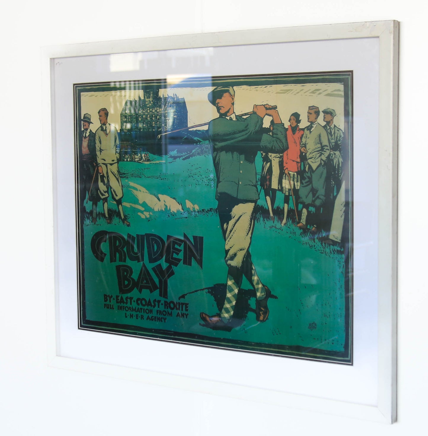 Framed 'Cruden Bay' National Railway Poster