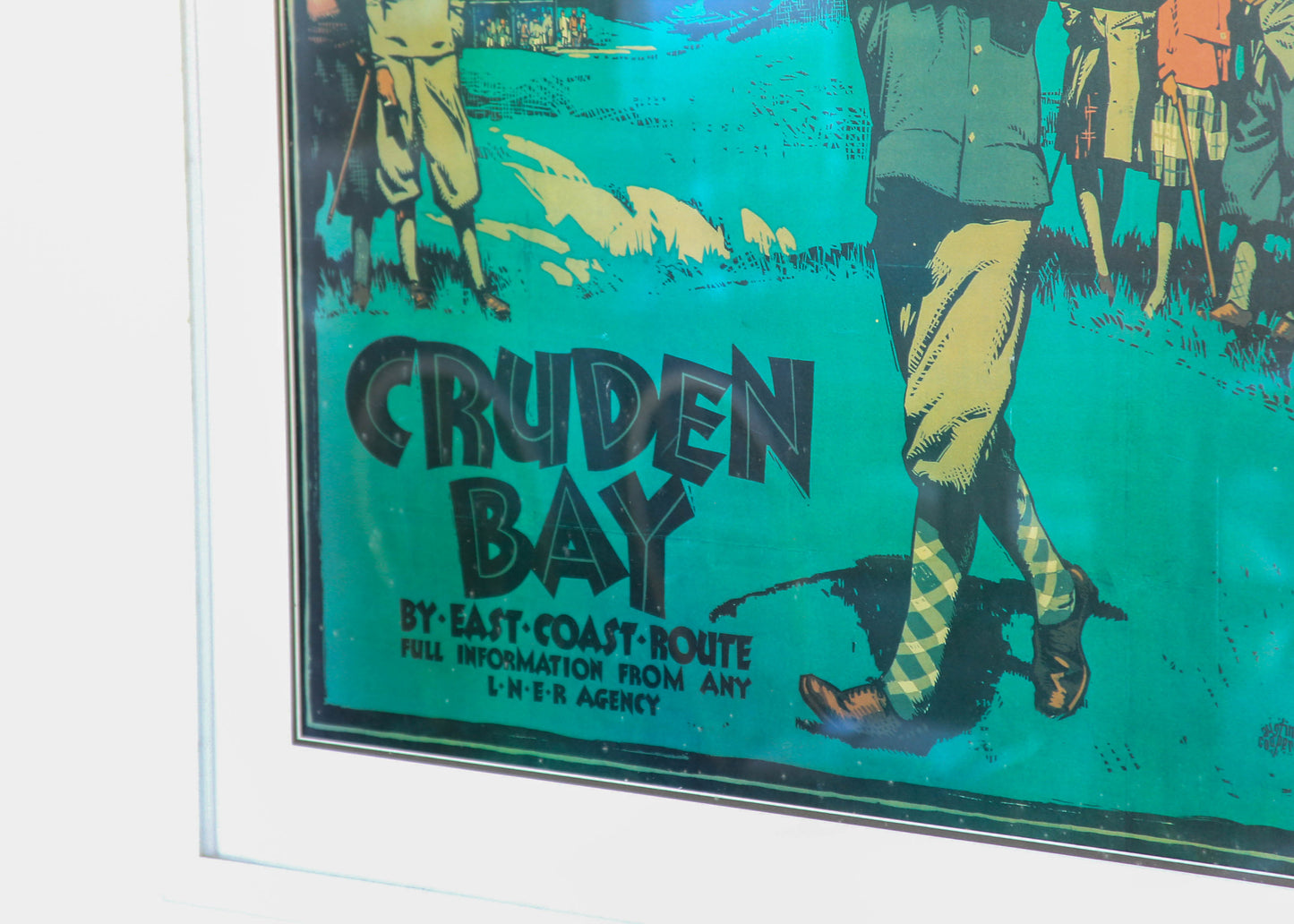 Framed 'Cruden Bay' National Railway Poster