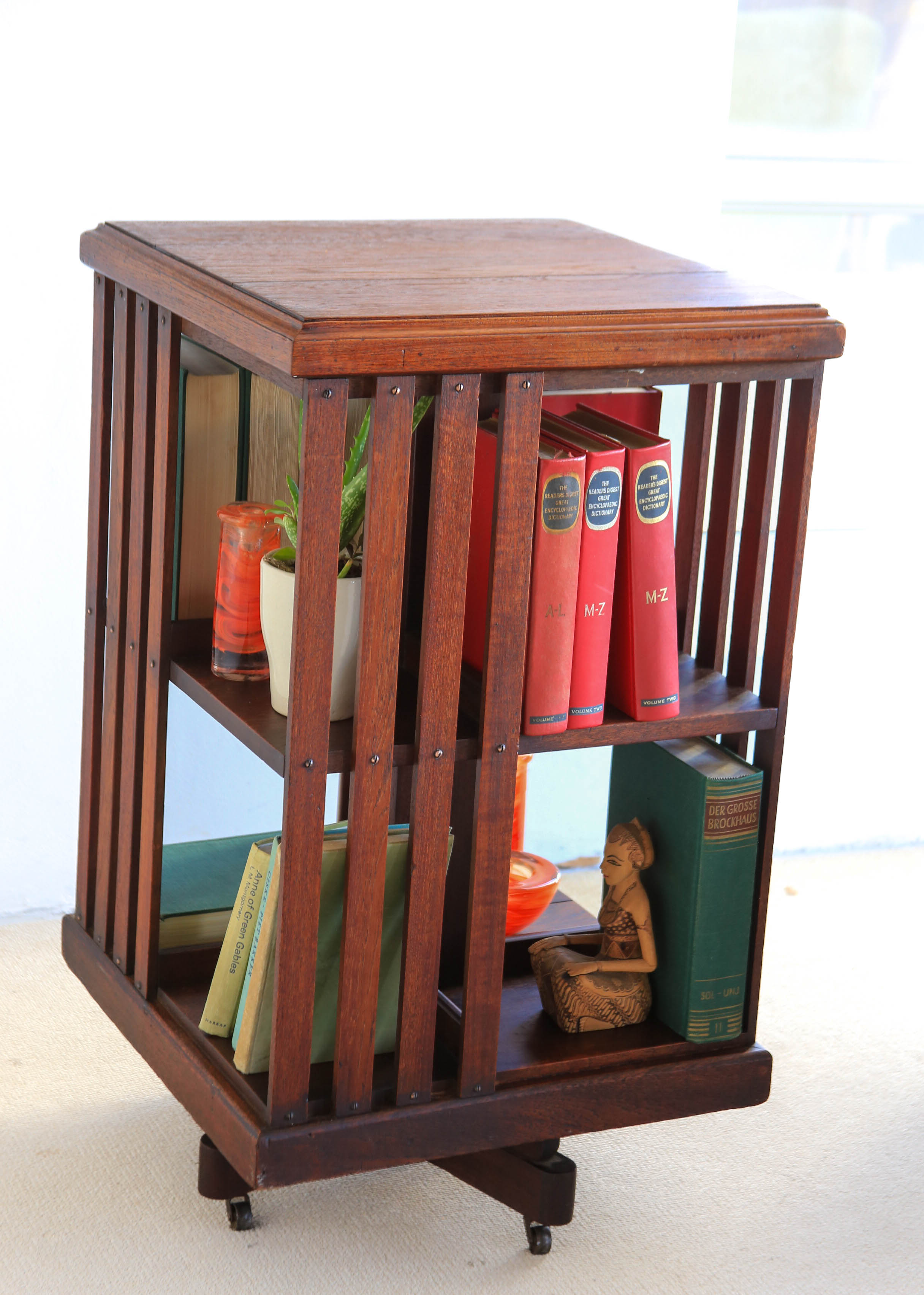 チェスト・キャビネット Antique Book open Shelf Caster チェスト・キャビネット Antique Book open Shelf Caster チェスト