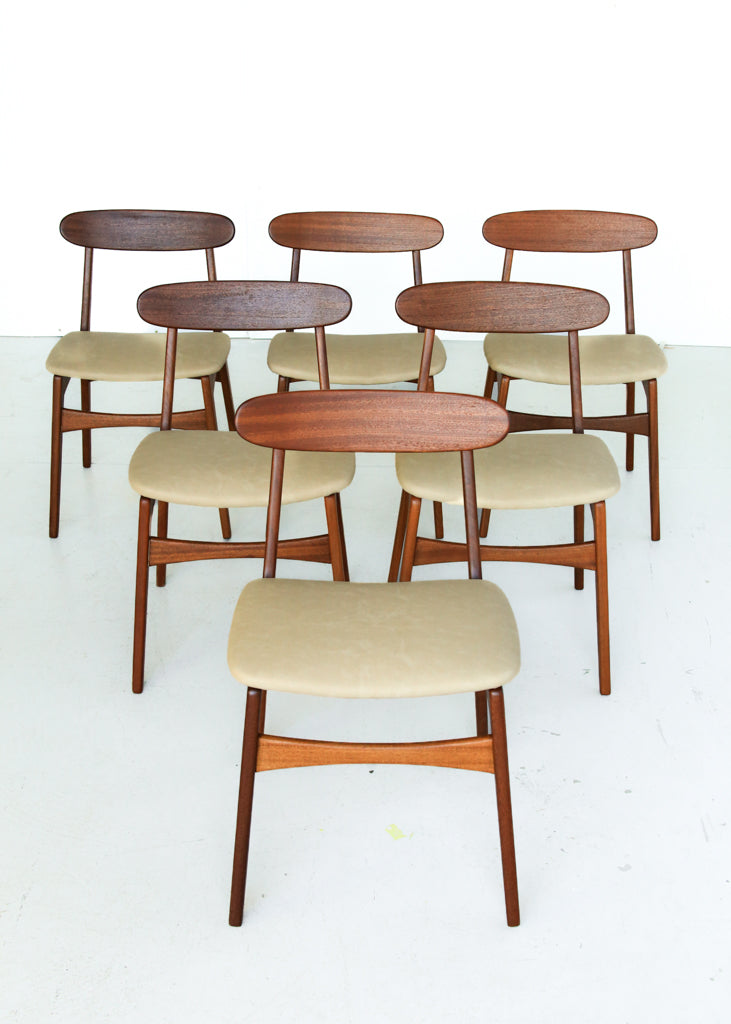 Two Sets of Rare DS Vorster Dining Chairs